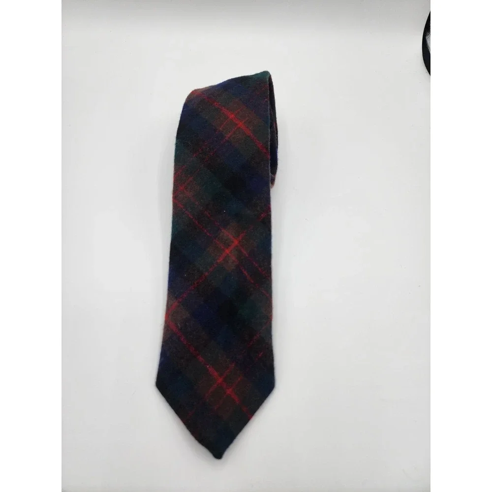 Pendleton 100%  Wool Tie‎ Plaid Vintage Classic Necktie Preppy